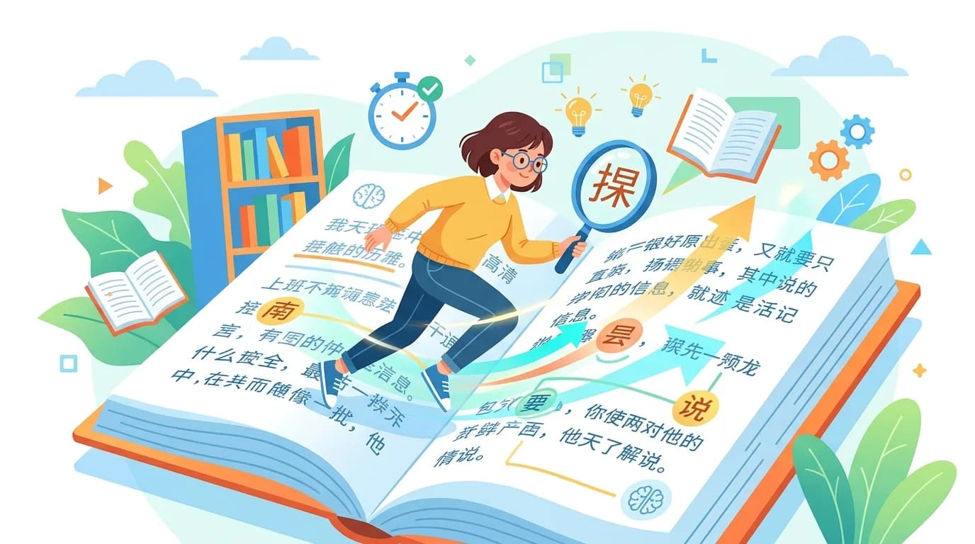Kỹ Năng Đọc Lướt Skimming Trong Đề HSK: Đọc Nhanh Mà Vẫn Hiểu Đúng