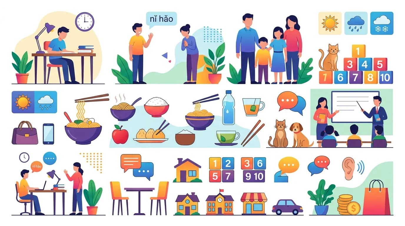 150 Từ Vựng HSK 1 Quan Trọng Nhất Cần Thuộc Trước Khi Thi