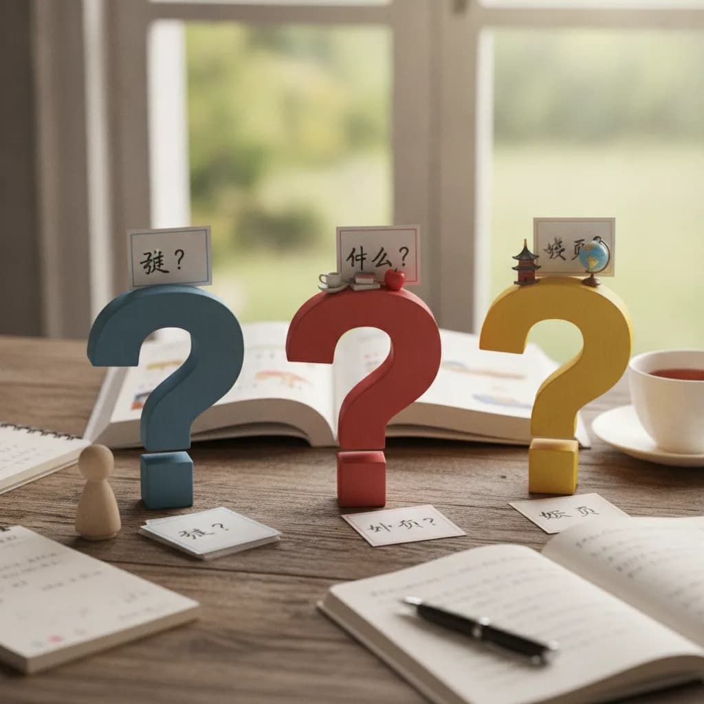 Cách đặt câu hỏi trong tiếng Trung HSK 1 với ai, cái gì, ở đâu