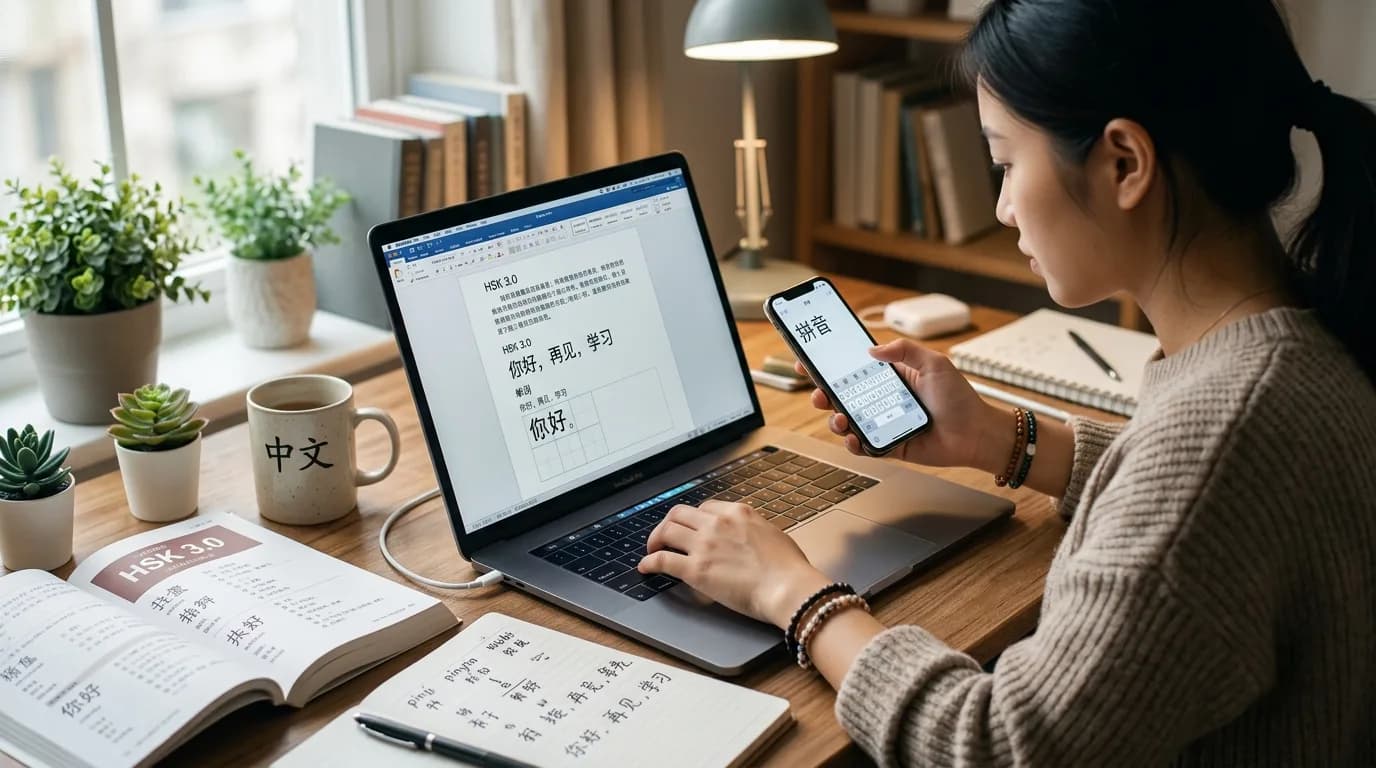 3 cách gõ tiếng Trung trên điện thoại và máy tính nhanh nhất cho người học HSK