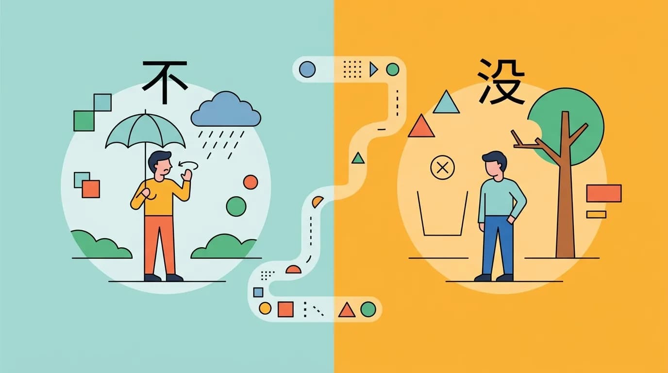 Câu Phủ Định Tiếng Trung HSK 3: Phân Biệt 不 và 没 Đúng Cách