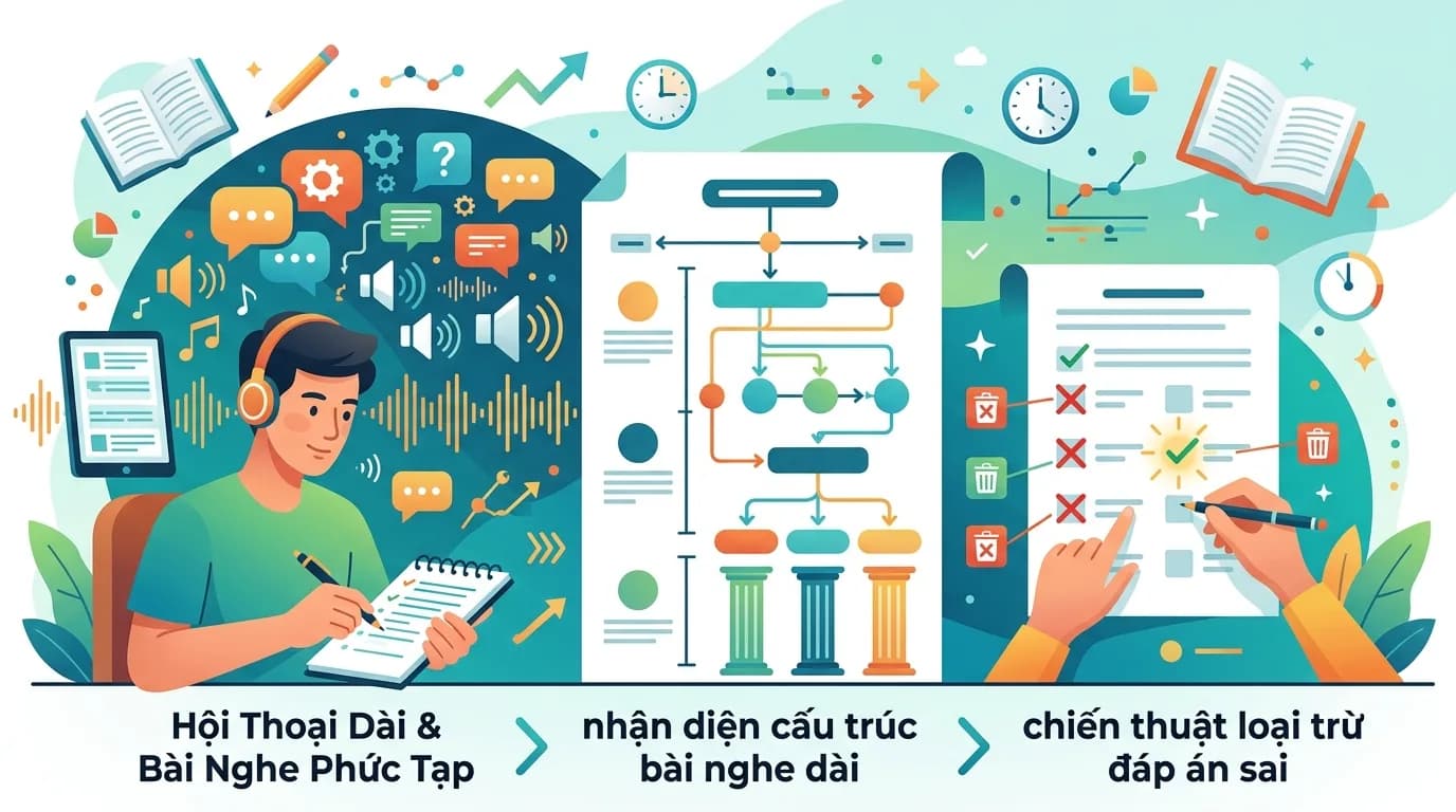 Luyện Nghe HSK 6: Chiến Thuật Xử Lý Hội Thoại Dài & Bài Nghe Phức Tạp