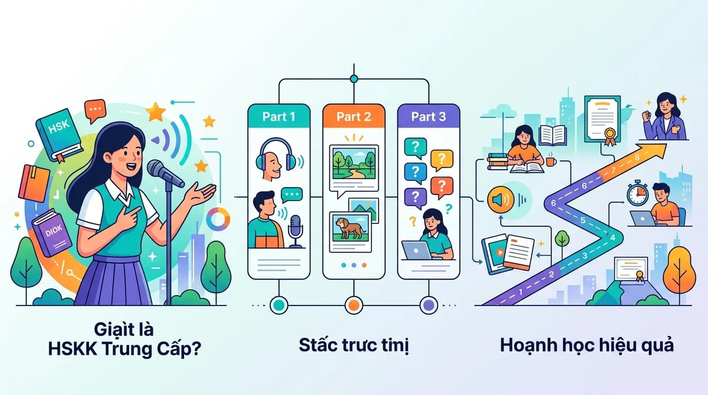 HSKK Trung Cấp Là Gì? Cấu Trúc Đề Thi & Cách Luyện Thi Hiệu Quả