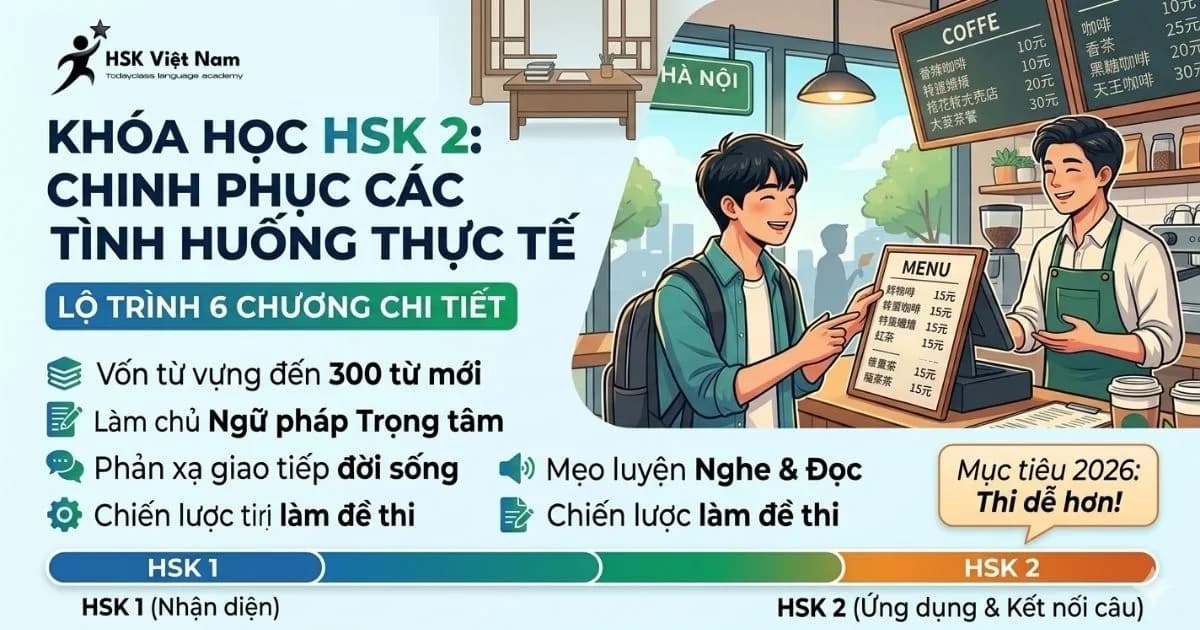 Khóa Học HSK 2: Lộ Trình Chi Tiết Cho Người Mới Bắt Đầu
