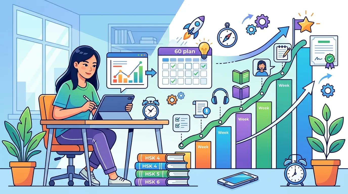 Trượt HSK Nên Làm Gì? Kế Hoạch Thi Lại Hiệu Quả Trong 60 Ngày