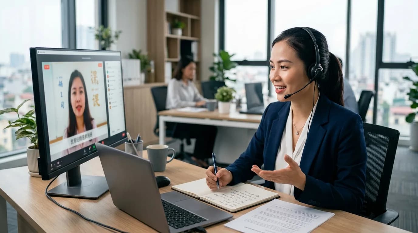 Học tiếng Trung online 1 kèm 1 có thực sự giúp quản lý thăng tiến nhanh hơn lớp đại trà?