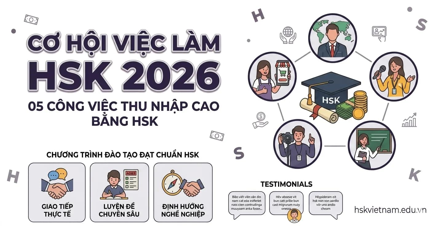 05 công việc "hái ra tiền" tại Việt Nam dành riêng cho người có chứng chỉ HSK trong năm 2026