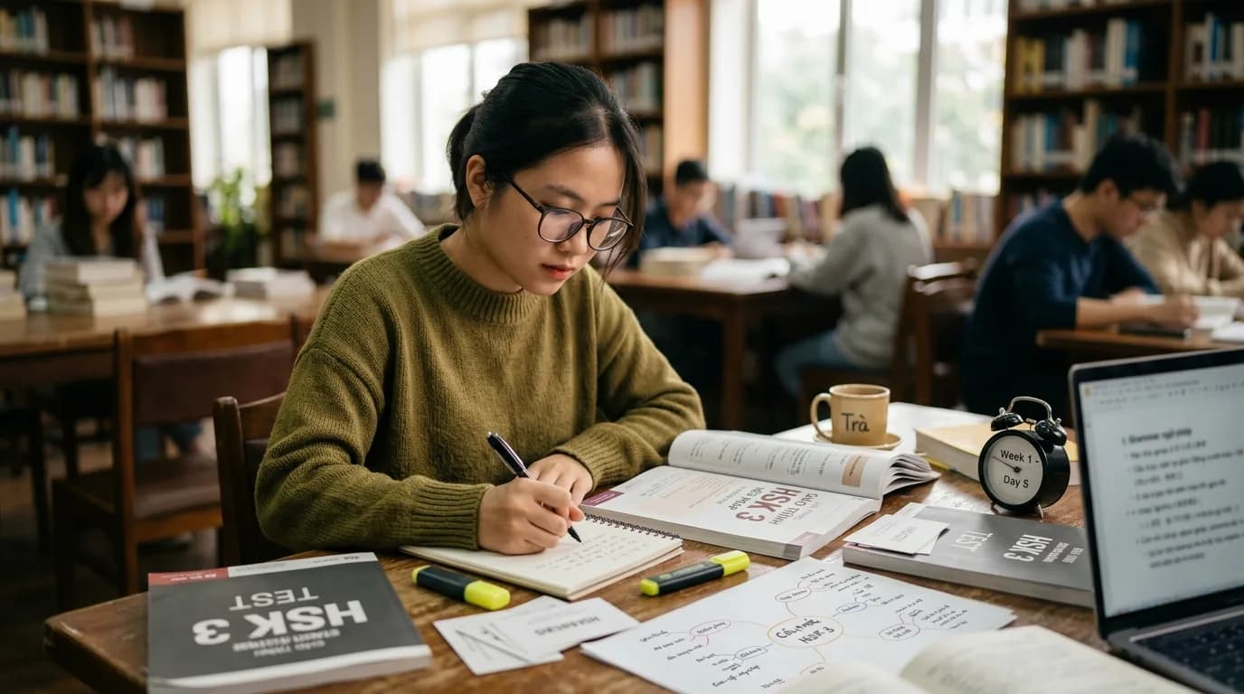 Chiến Lược Ôn Thi HSK 3 Ngữ Pháp Hiệu Quả Trong 2 Tuần